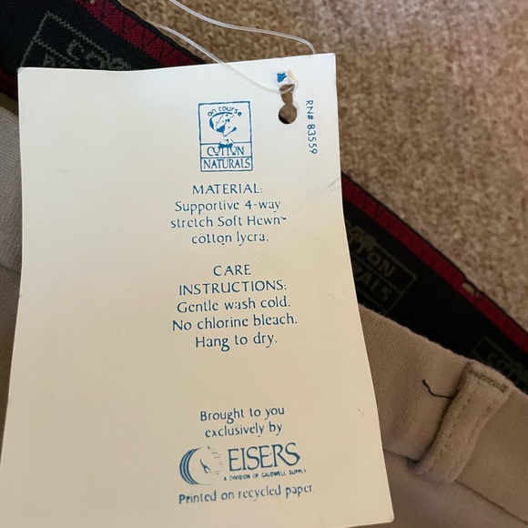 On Course Cotton Naturals Riding Pants 28 L - Picture 5 of 6